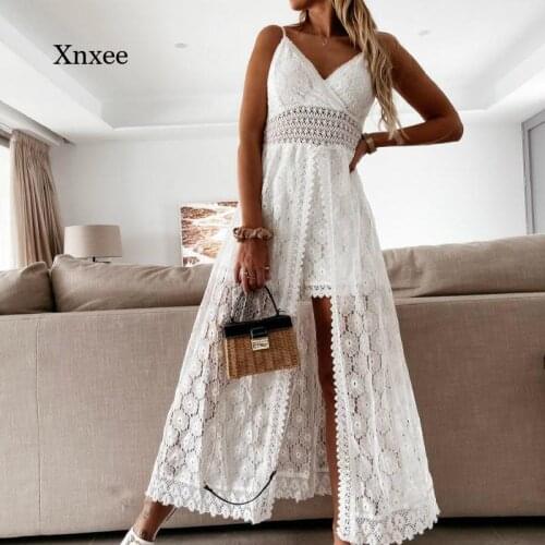White Lace Jumpsuits Summer Women Playsuit Shorts Ladies Elegant Romper Sexy Shorts Overalls Patchwork Streatwear Dress Outfits