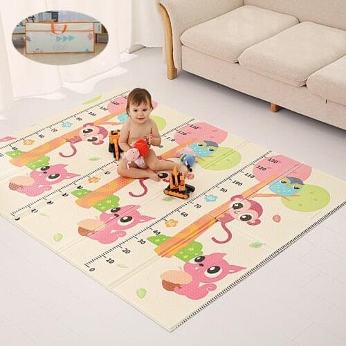Play Mat Kids Foldable Infant Crawling Carpet Development Waterproof XPE Soft Floor Play Mats Kid Game Activity Rug Baby Toys