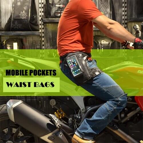 Motorcycle Waist Bags Back Seat Backpack Waterproof Luggage Leather Helmet Bag Tank Tail Saddle Leg Rear Trunk for Top Case