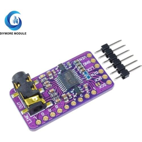 Interface I2S PCM5102A DAC Decoder GY-PCM5102 I2S Player Module For Raspberry Pi pHAT Format Board Digital PCM5102 Audio Board