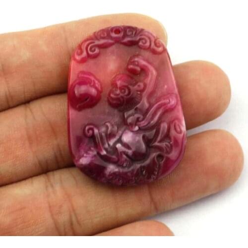 Natural Sugilite Pendant Natural Stone Pendant Carved Phoenix Pendant Sweet Jewelry For Girls