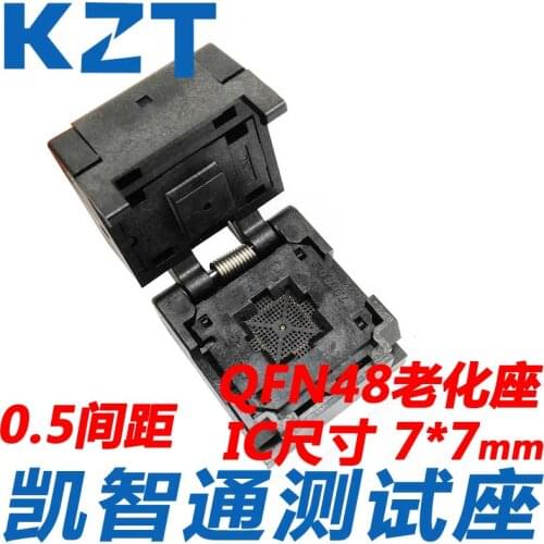 QFN48 Aging Base 0.5 Pitch Test Base Flip Cover IC550-0484-004-G
