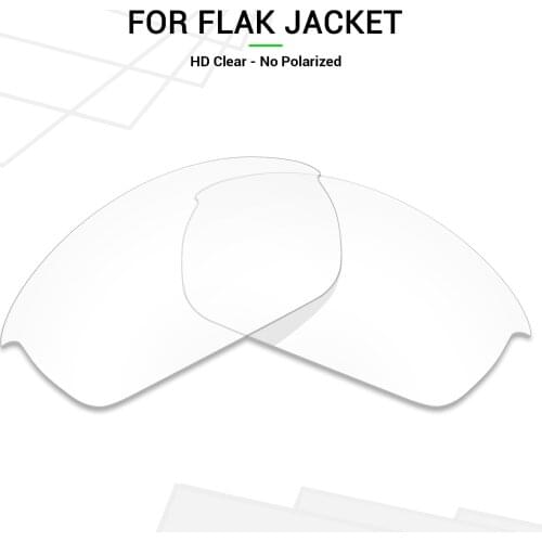 Mryok Replacement Lenses for Oakley Flak Jacket Sunglasses HD Clear