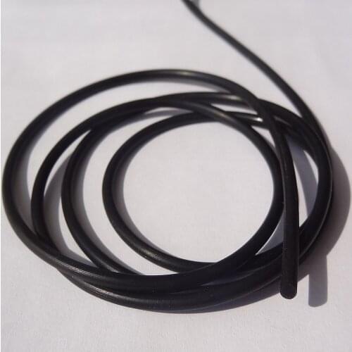 Solid Silicone Round Bar Heat-resistance Seal Dia 9mm x 3.22m odd Black