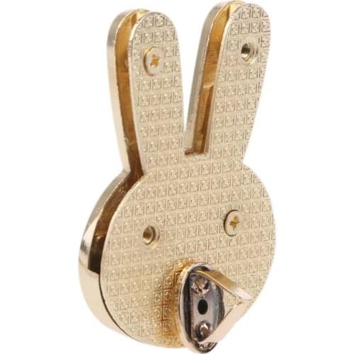 Rabbit Shape Clasp Turn Lock Twist Locks Metal Hardware For DIY Handbag Bag Purse