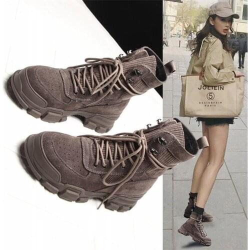 Women Winter Short Boots Ladies Mid Square Heels Fashion Warm Shoes Woman Red Black Apricot Ankle Boots 2019