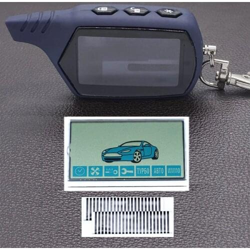 Russia version A91 lcd display+LCD keychain body case for starline A91 lcd remote two way car remote controller Car Alarm