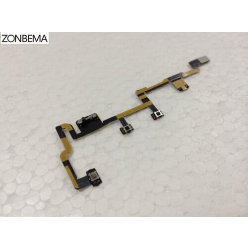 ZONBEMA 100pcs/lot Power Button On Off Volume Control Flex Ribbon Cable Part For iPad 2