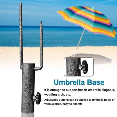 2021 New Heavy Duty Parasol Sun Shade Umbrella Base Stand Holder Accessories Patio Outdoor Yard Beach Travel