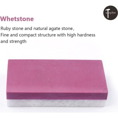 1Pcs Double Sides Grit 3000&10000 Sharpening Stone Ruby / Natural Agate Stone Whetstone Sharpener Stone