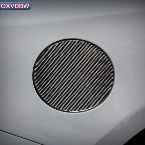 Car Accessories Interior Carbon Fiber Fuel Tank Cap Decoration Cover Trim Car Sticker Styling For Subaru BRZ Toyota 86 2014-2019