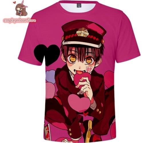 Anime Toilet-Bound Jibaku Shounen Hanako Kun Nene Yashiro T-Shirt New Anime Summer Men Women Cosplay Short Sleeve T shirt