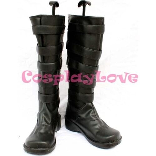 D.Gray-man Lavi Rabi 1th Blakc Cosplay Shoes Boots Hand Made Custom-made For Halloween Christmas CosplayLove