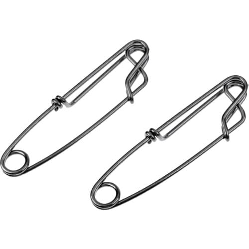 30 Pieces Longline Snap Clips Branch Hanger Snap Fishing Tackles 1.8x6cm