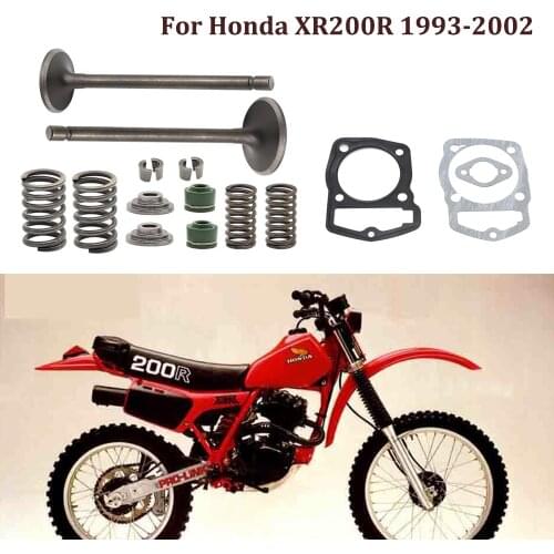 Motorcycle XR200R Cylinder Head Intake Exhaust Valve Spring Seals Gasket Kit Fits For Honda XR200R XR 200 XR200 R1993-2002