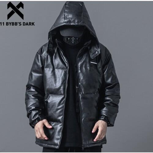 11 BYBBS DARK Function Harajuku Parka Coats Tactical Cargo Parkas Jackets Men Thicken Hip Hop Streetwear Padded Jacket Techwear
