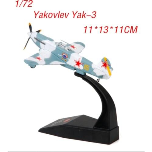 Diecast Airplane Mode 1/72 Yakovlev Yak-3 Soviet Aircraft Adult Collectible Static Display Toys for Boys Gift Military Aircraft