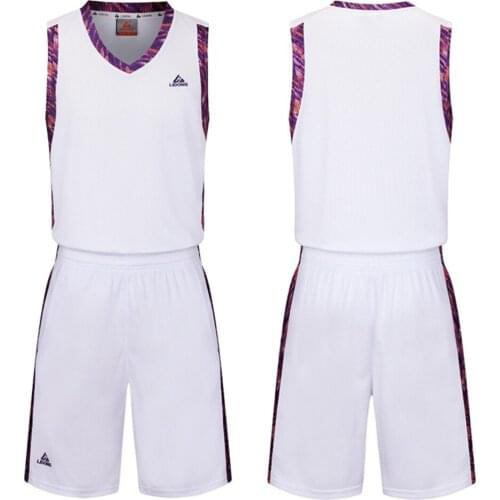 Men Basketball Jersey Sets Breathable Throwback Basketball Team Uniforms Sports jerseys Suit Quick Dry New Design DIY Custom
