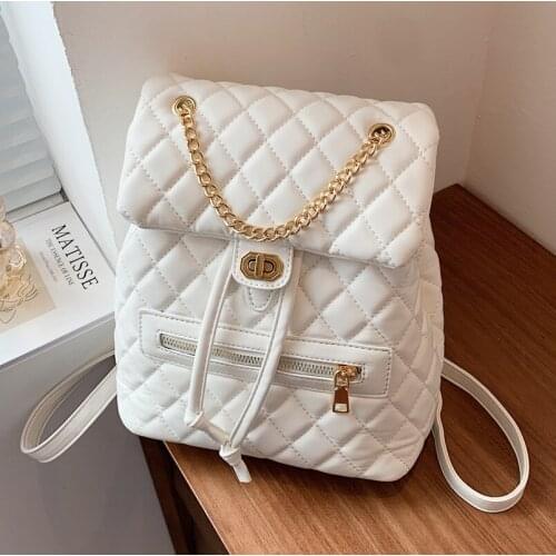 European and American Lingge Embroidery Thread Large Capacity Wild 2021 New Fashion Ladies Luxury Shoulder Bag Student Backpack