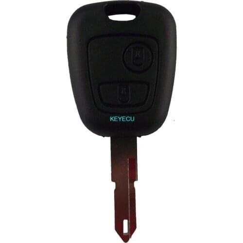 KEYECU Brand New Replacement Shell Remote Key Case for 2 BTN PEUGEOT 206 205 405 106 Keyless Entry Remote Fob