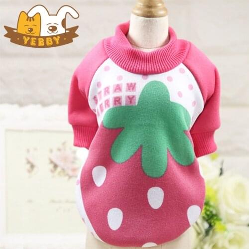 Small Dog Clothes Pet Puppy Hoodies Cute Lovely Cartoon Pattern Lersure Style