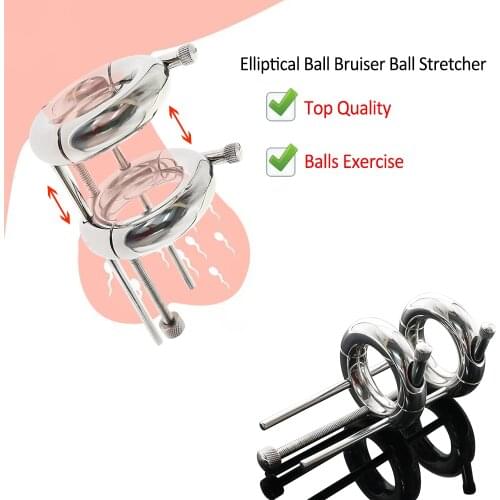 CBT Scrotum Testis Pendant Toys Heavy Adjustable Ball Bruiser Ball Stretcher Ultra Comfort Stainless Steel Exercise