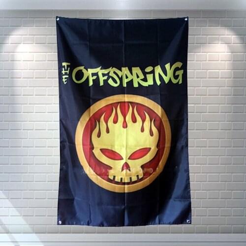 Rock Band \ Hip Hop \ Heavy Metal \ Regga Poster Four-hole Flag Banner Tapestry Vintage Wall Art Bar Cafe Home Decoration E5