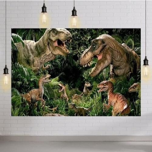 Jurassic World Park Birthday Party Supplies Dinosaur Party Baby Shower Decorations Banner Background Room Wall Photo Booth