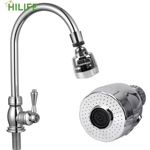 Extended Water Saver Kitchen Bathroom Faucet High Pressure Nozzle Boost Bubbler Splash-Proof Tap Universal