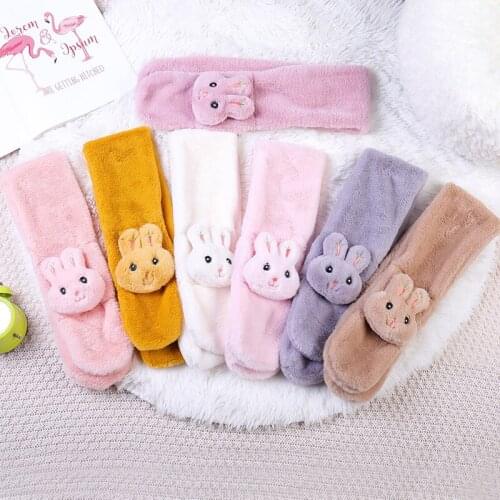 2020 Cute Childrens Scarf Boys and Girls Warm Shawl Scarf Scarf Thick Winter Scarf Toddler Winter Scarf Cartoon Bunny Scarf