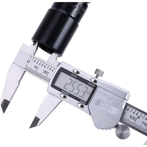 Tools Digital Vernier Caliper Metal 6 Inch 150mm Stainless Steel Electronic Caliper Measuring Instrument Depth Measuring Tools