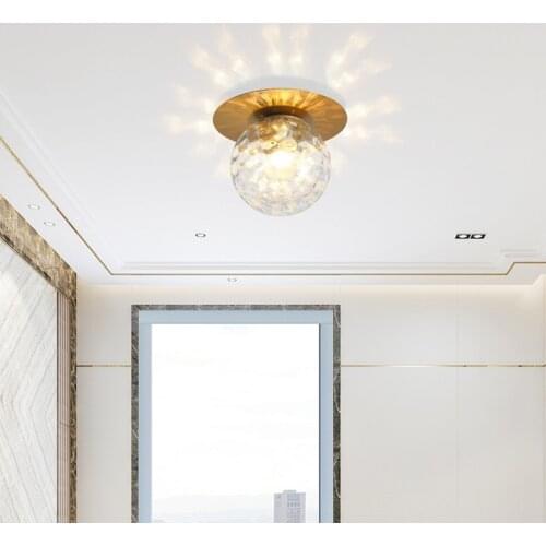 Modern LED Ceiling Lamp Nordic Glass Ball Suspended Ceiling Lights Indoor Lighting Bedroom Dining Room Light Decor Fixtures