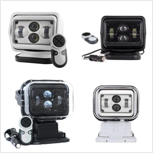 Remote Control 60W LED Search Light Lamp Boat Camping Magnetic SUV Car Marine Remote Searchlight 12V 24V 360 Degree