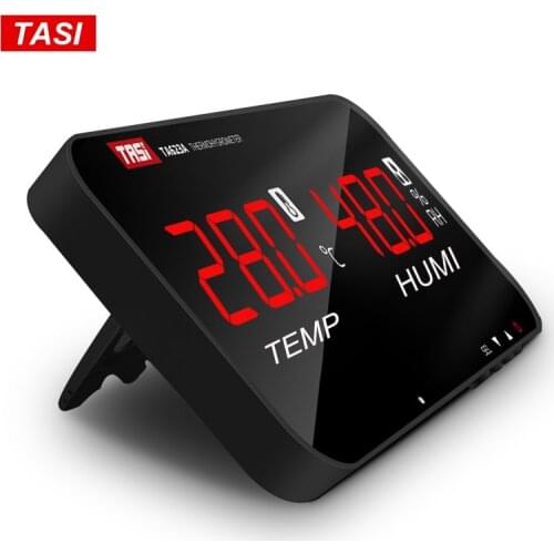 TASI High-Precision Thermometer Hygrometer Large Screen Display Office Warehouse Workshop Office School Hospital Temperature