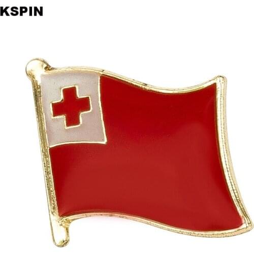 Tonga flag badge pin lapel pin 100pcs a lot Brooch Icons KS-0174