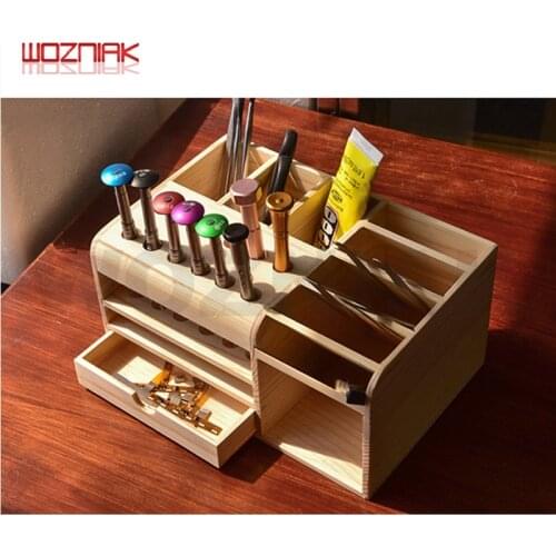 WOZNIAK Mobile phone screw driver storage box Wooden tool storage box