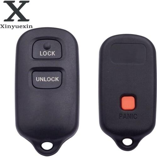 Xinyuexin 3 Buttons Replacement Shell Remote Key Fob for TOYOTA RAV Cruiser 4Runner Camry Celica Echo Highlander