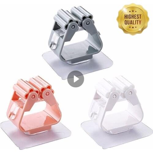 Mop Clip Rack Bathroom Accessories Wall Mounted Shelf Organizer Hook Broom Holder Hanger Behind Walls Storage Tool For Kitchen