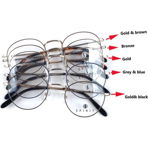Round Metal Prescription Glasses Frames Women