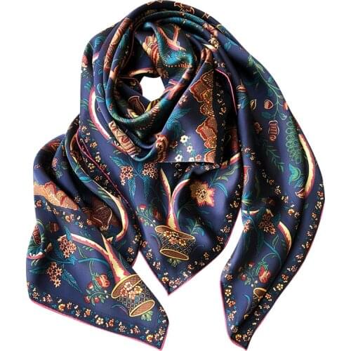 135cm Large 100% Silk Square Scarf Office Shawl Real Silk Scarf Silk Scarf Large Square Scarf Shawl Office Shawl Gift Fa