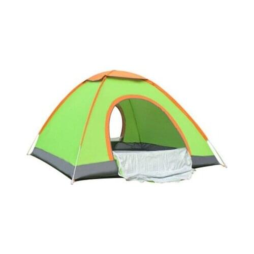 2 Persons Waterproof Camping Tent PU1000mm Polyester Fabric Single Layer Tent for Outdoor Travel Hiking tent 200*200*135cm