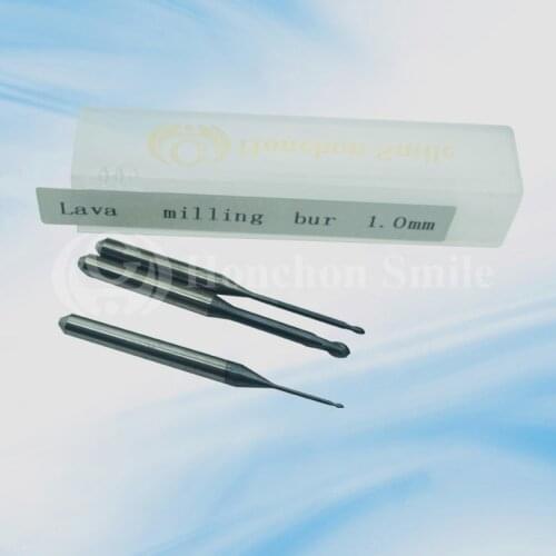 5pcs Lava miling burs Dental Milling burs/Dental size 2.0/1.0/0.6mm length38mm Lava CADCAM Burs/2018 Hot sales