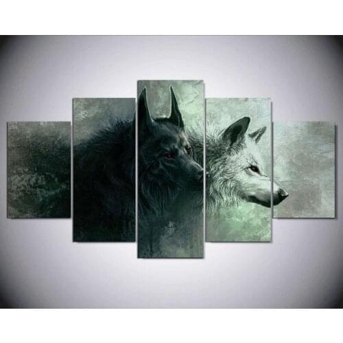 5d diy 5 Panel Animal Wolves 5d diamond painting crystal 5d diamond embroidery spuare&round crystal painting cross stitchsets