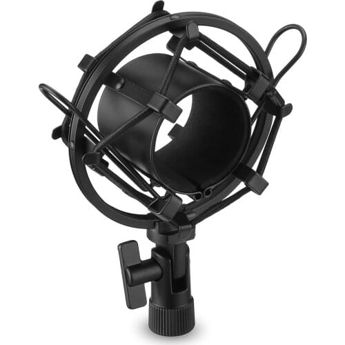 180° Rotable Microphone Shock Mount ABS Aluminium Alloy Mic Shock Mount For Microphone 16.9 to 18.5 inch Anti-Vibration Noise