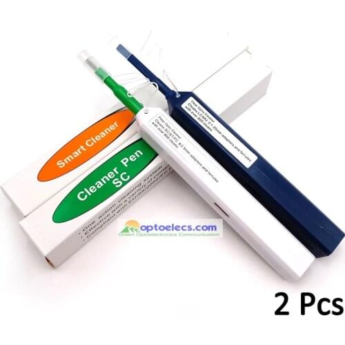 Free Shipping 2pcs/lot FTTH Optical Fiber Pen Cleaner Tool Cleaning 2.5mm LC MU and 1.25mm SC FC ST Connector Plug Ferrule