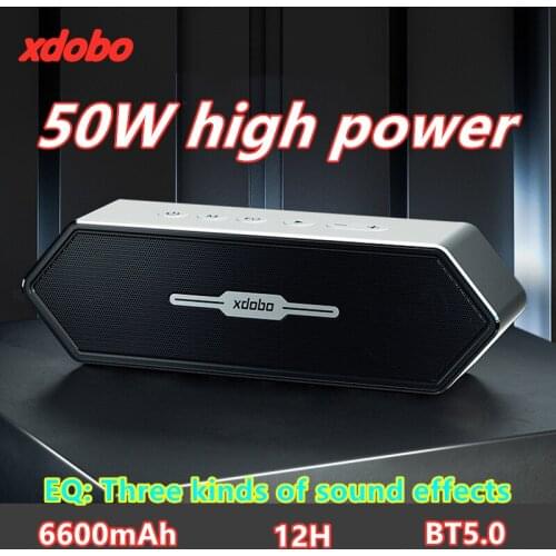 XDOBO 50W Metal Bluetooth Speaker Portable Home Theater Gaming Game Soundbar TWS Multifunctional Stereo Subwoofer Music Center