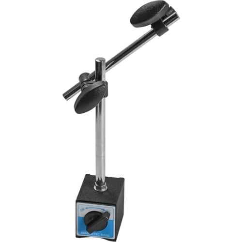 Magnetic Base Holder With Double Adjustable Pole For Dial Indicator Test Gauge with Convenient ON/OFF Switch for Automotive