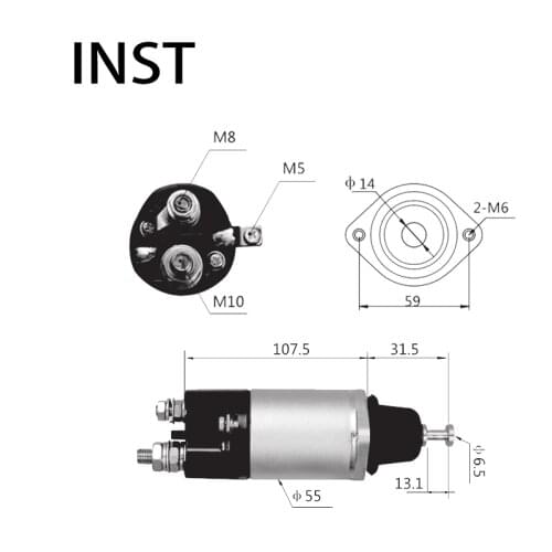 ELECTROMAGNETIC SWTICH SOLENOID FOR 24V 5.5KW ME700278 M371X21571 SB215 1544 M4T55076 M8T60973 ME057985 ME057990 STM2342BL