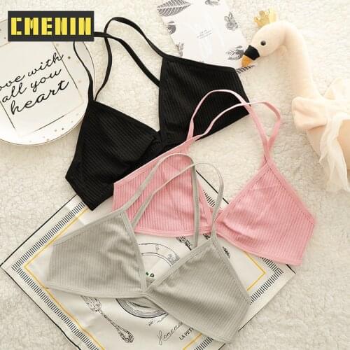 CMENIN Cotton Girls Seamless Bra Teenager Inner Comfortable Underwear 7 Colors High Quality Girls No Rims Lingerie B0139