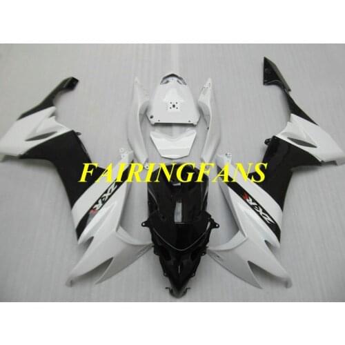 Motorcycle Fairing Body kit for KAWASAKI Ninja ZX10R 08 09 10 ZX 10R 2008 2009 2010 White black Fairings bodywork+gifts KU16